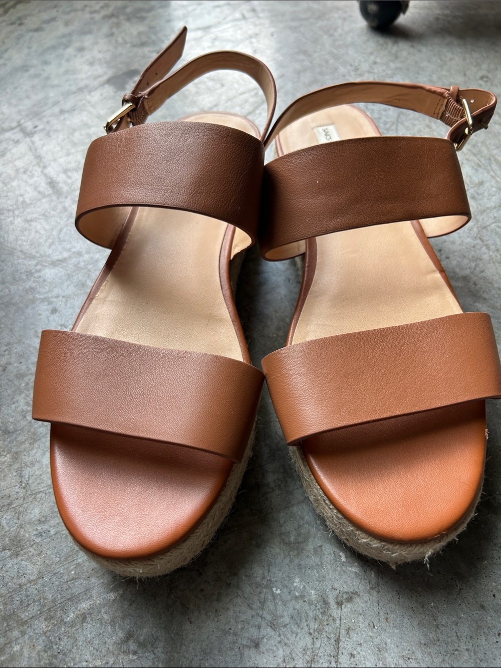 Women's Brown Double-Strap Espadrille Sandals